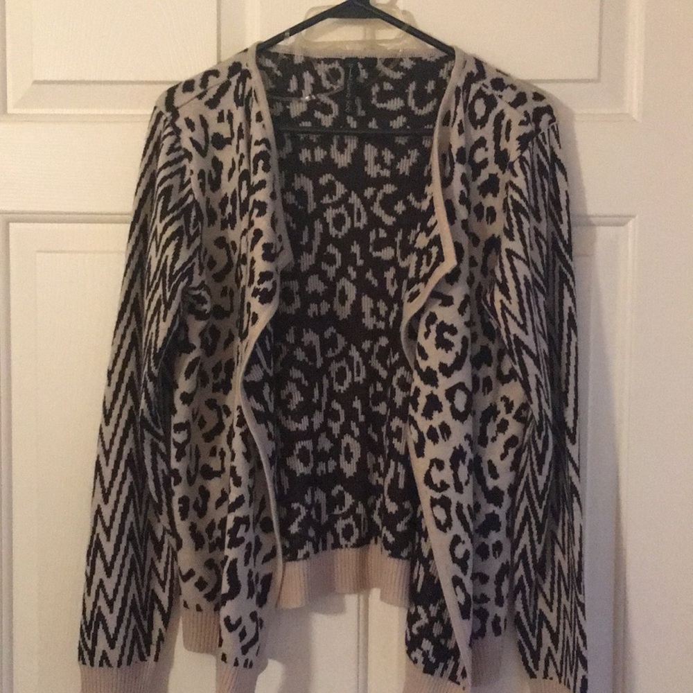 Leopard print cardigan